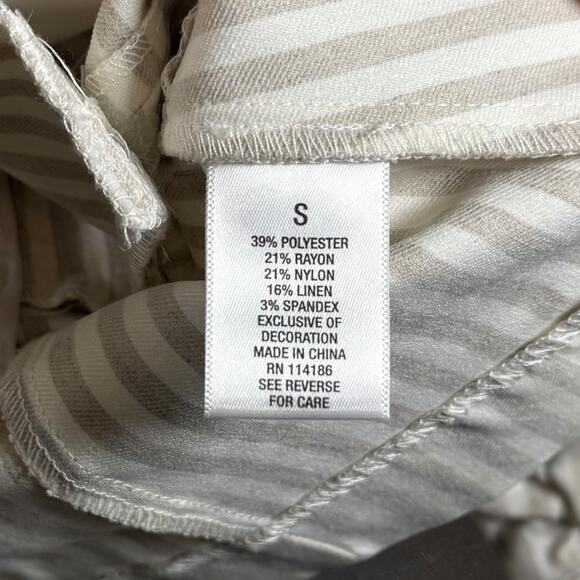 Roz & Ali Women's SZ S Striped Blazer w/ Lace Accents Cutesy Cottagecore - Picture 4 of 8